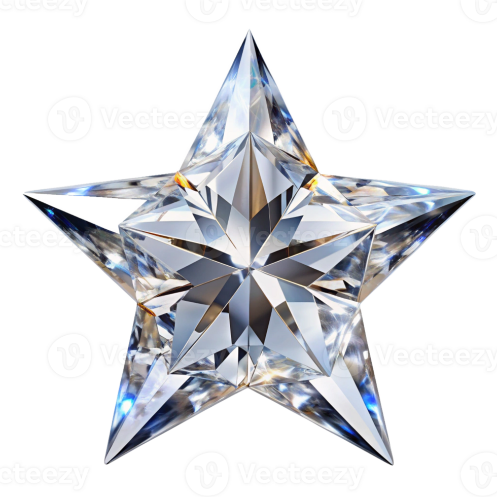 Beautiful diamond isolated on transparent background png