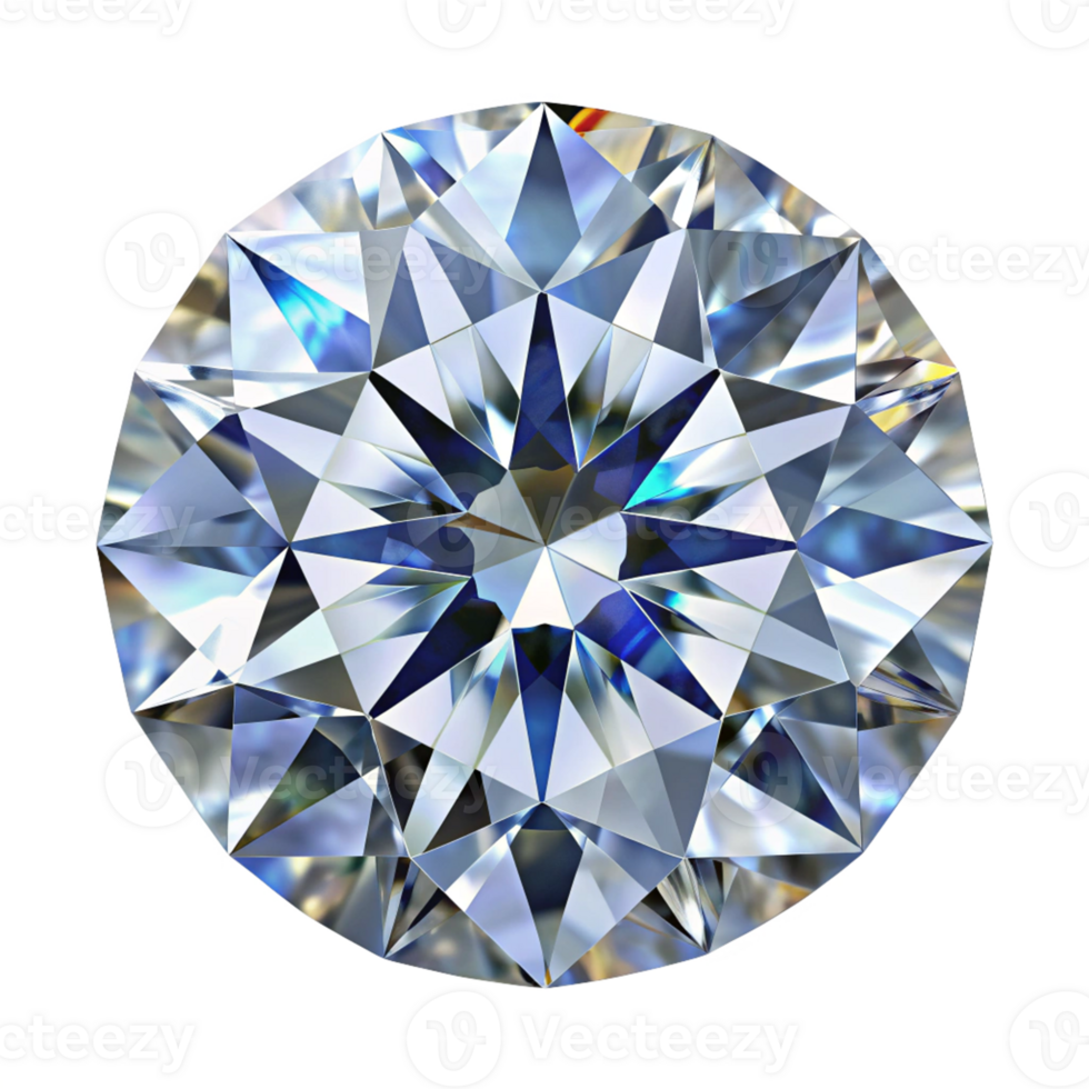 Beautiful diamond isolated on transparent background png