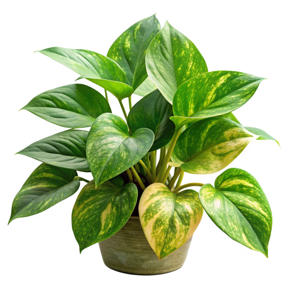 Pothos Epipremnum Aureum flower isolated on transparent background png