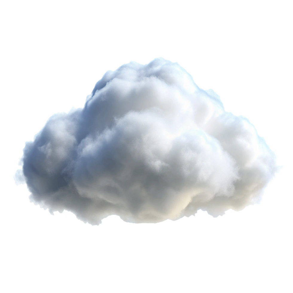 Cloud isolated on transparent background png