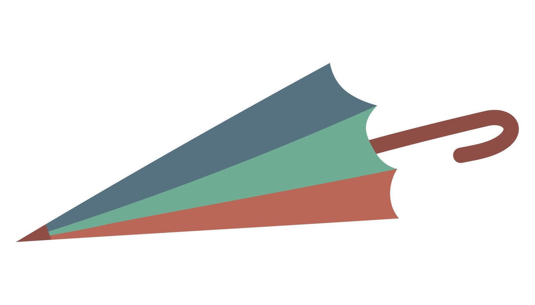 Cute colored umbrella. Isolated illustration for autumn design vector