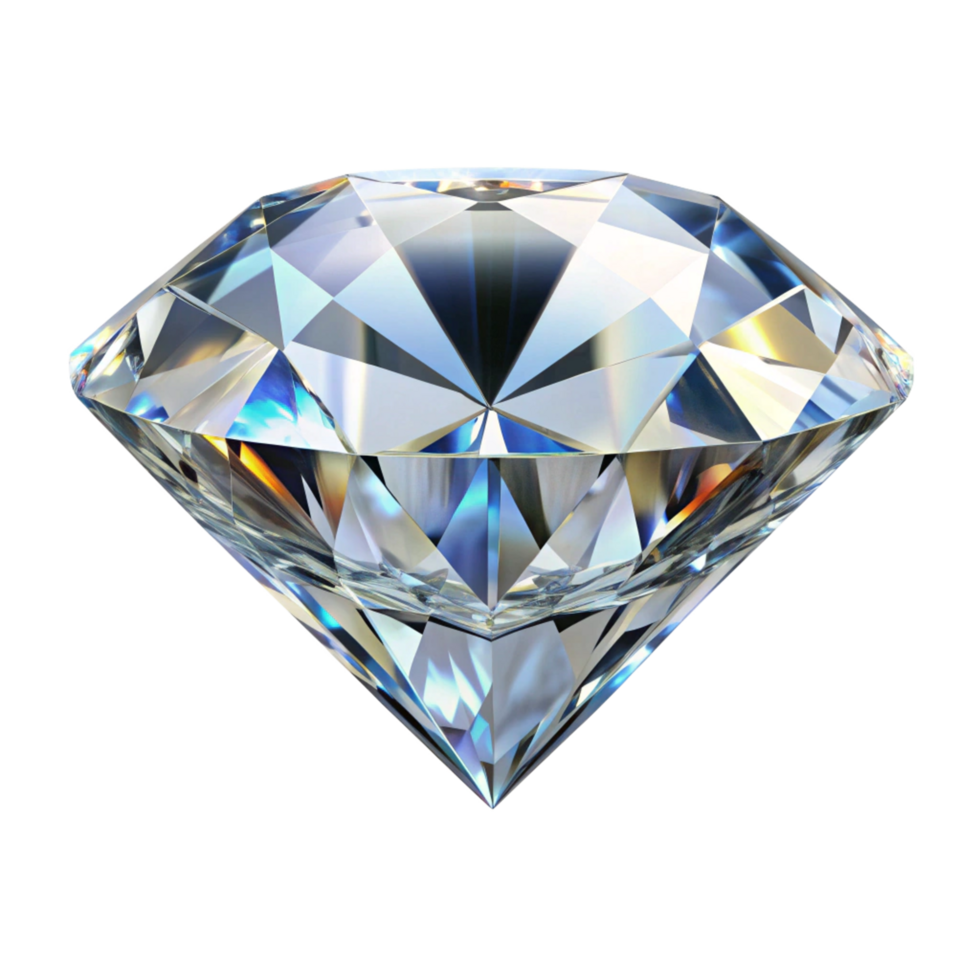 Beautiful diamond isolated on transparent background png