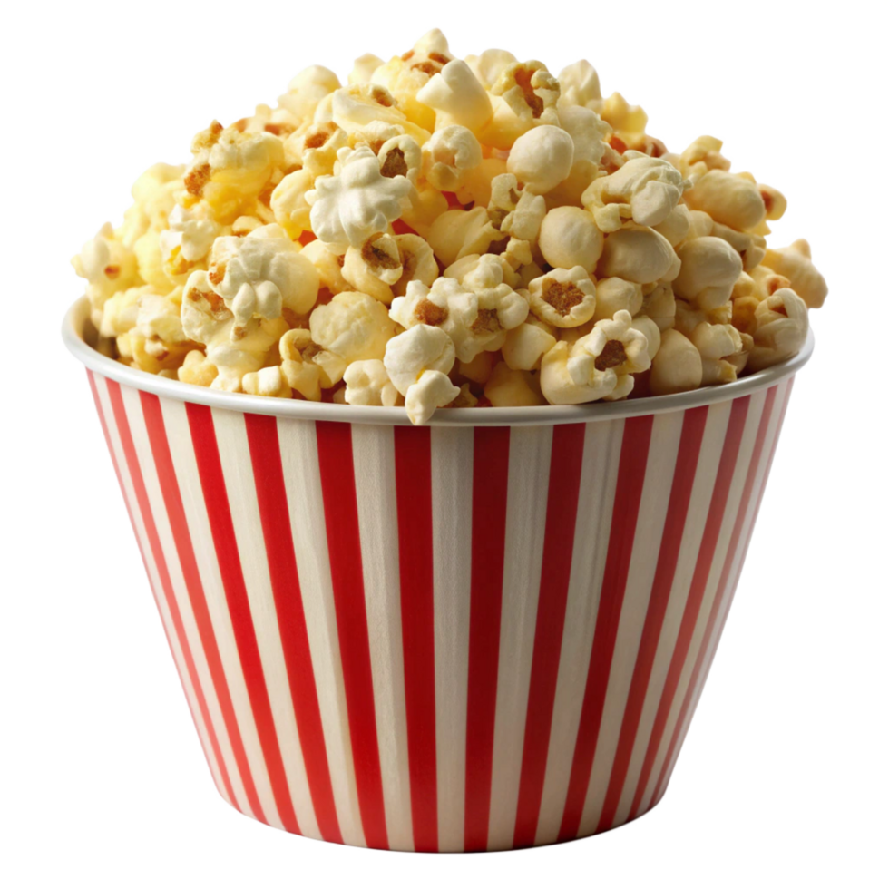 Popcorn isolated on transparent background png
