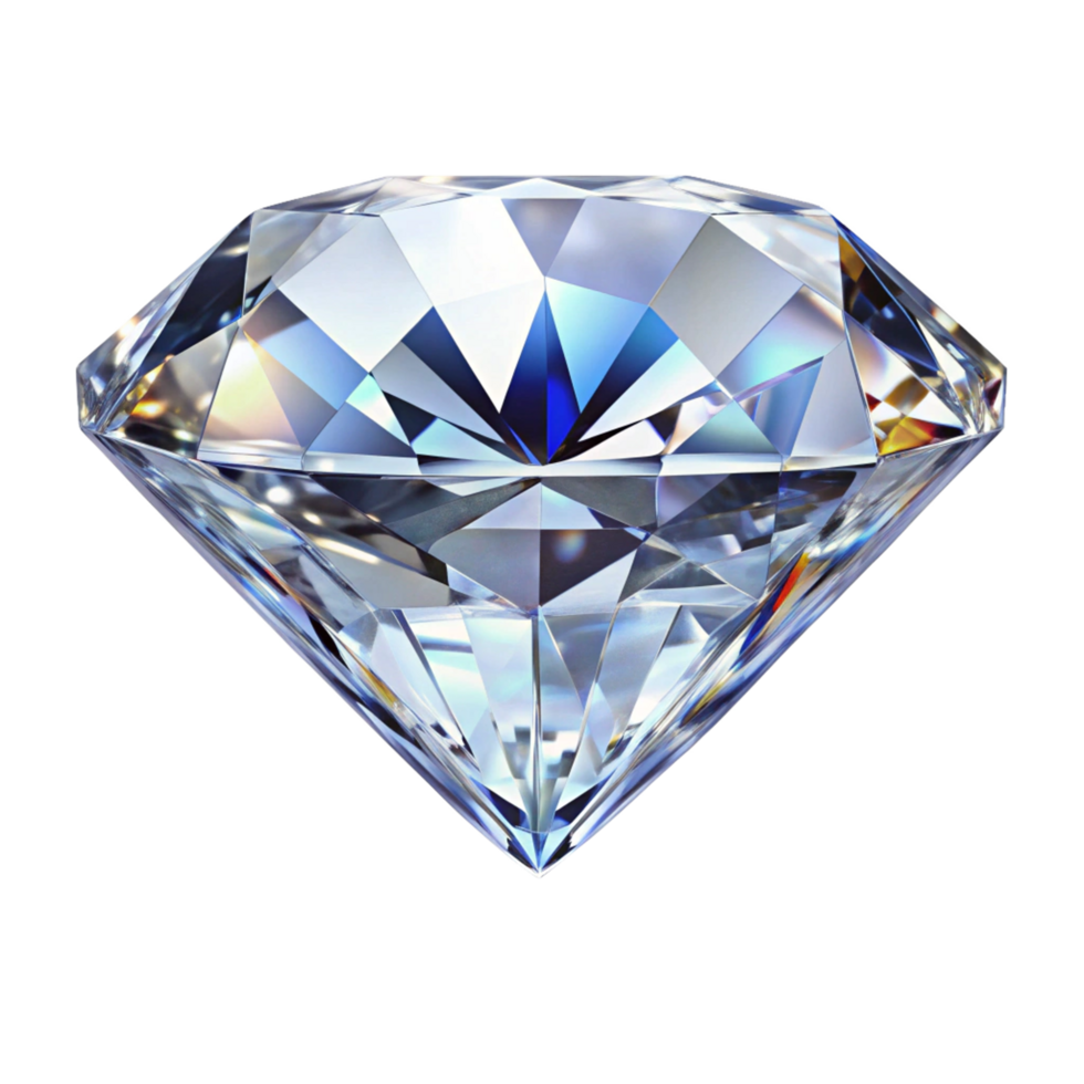 Beautiful diamond isolated on transparent background png