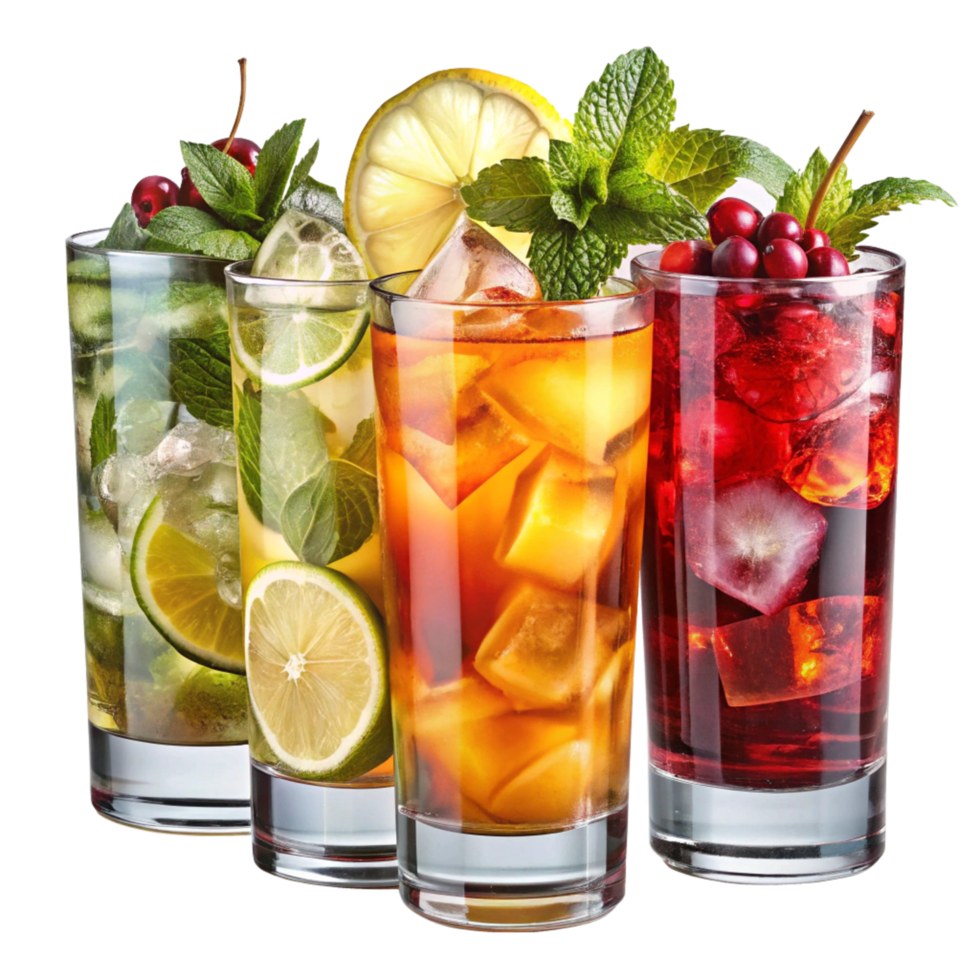 Drinks isolated on transparent background png