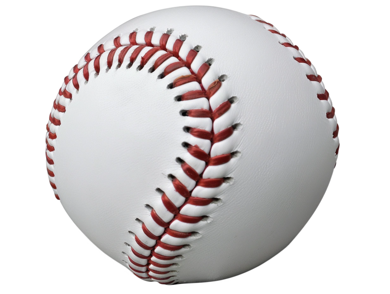 White baseball isolated on transparent background png