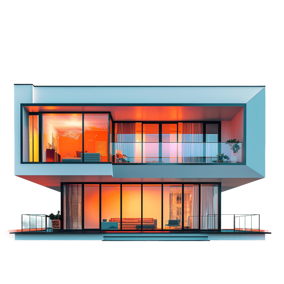 House Isolated on Transparent Background png