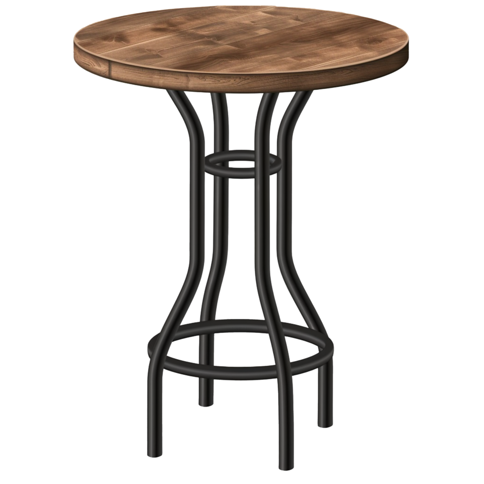 Wooden Table Isolated on Transparent Background png