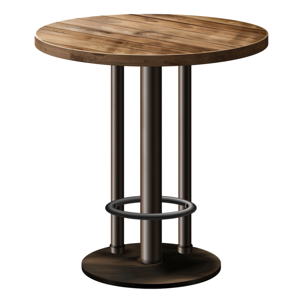 Wooden Table Isolated on Transparent Background png