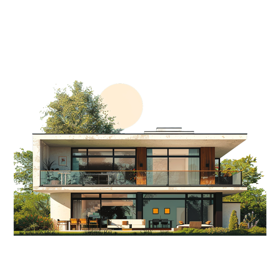 House Isolated on Transparent Background png