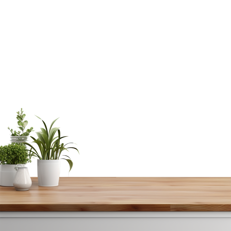 Wooden Table Isolated on Transparent Background png
