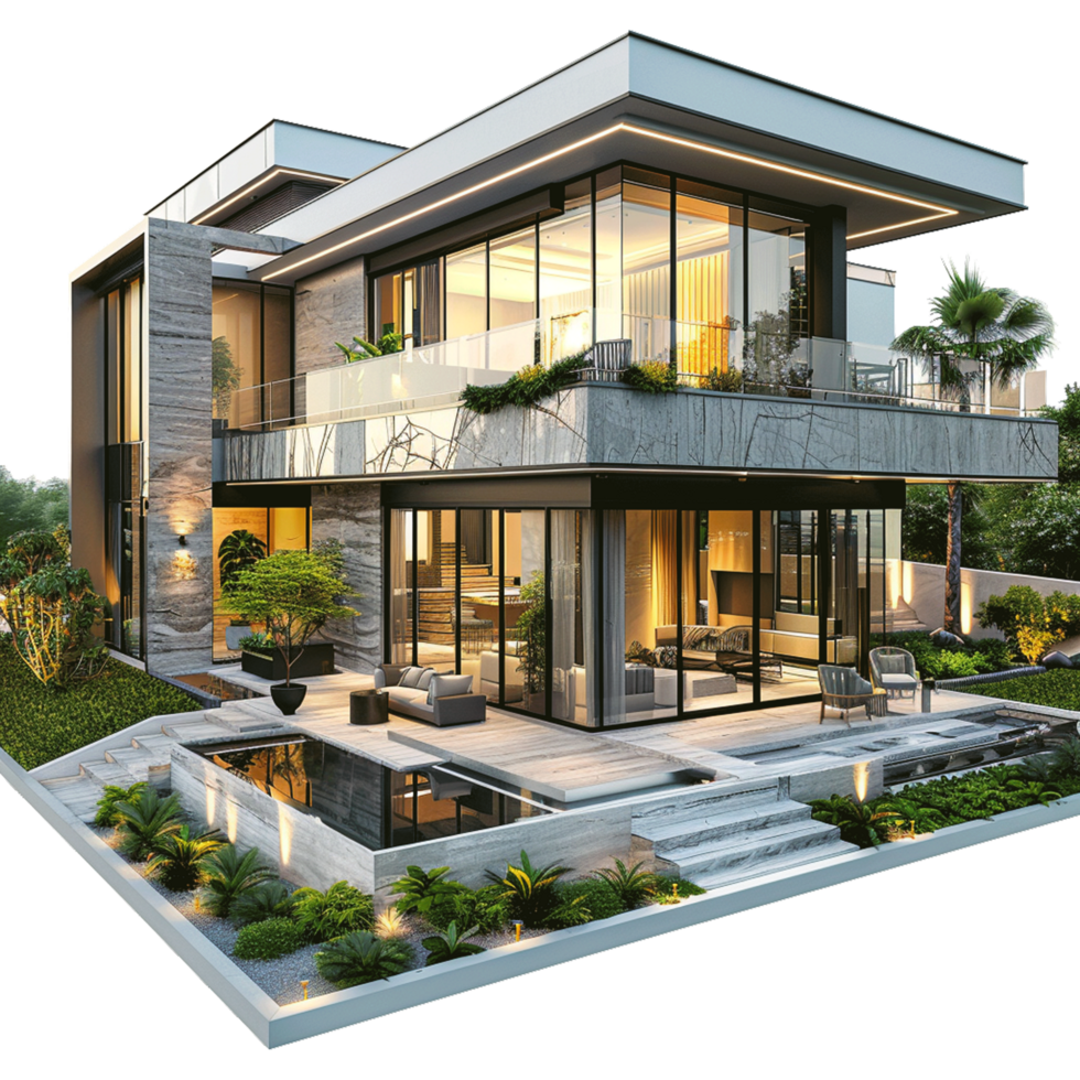 House Isolated on Transparent Background png