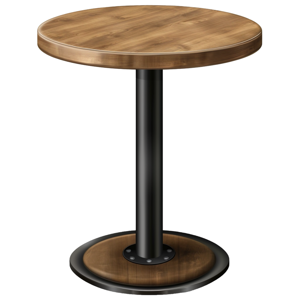 Wooden Table Isolated on Transparent Background png