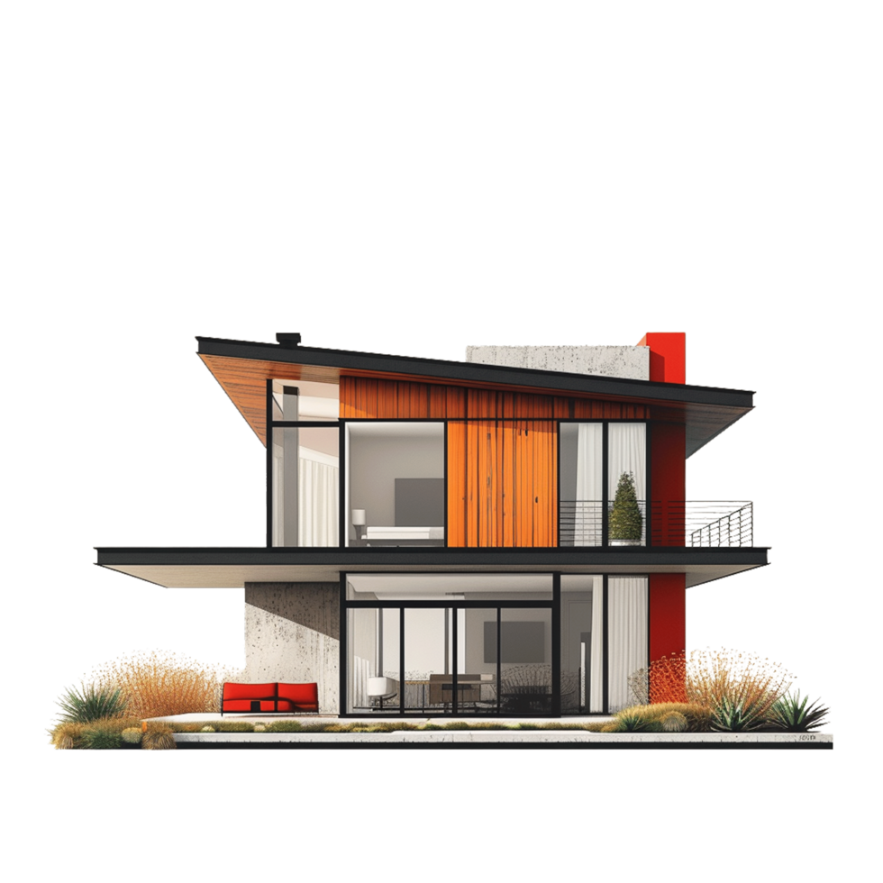 Casa isolato su trasparente sfondo png