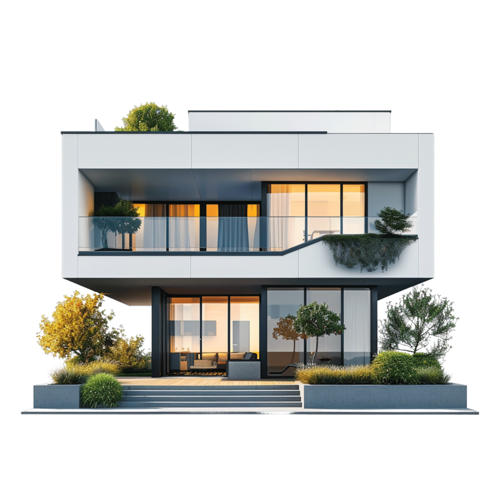 House Isolated on Transparent Background png