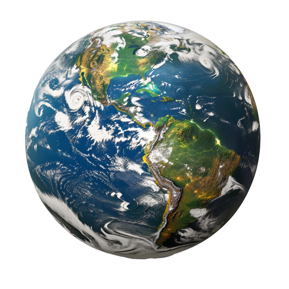 Earth Isolated on Transparent Background png