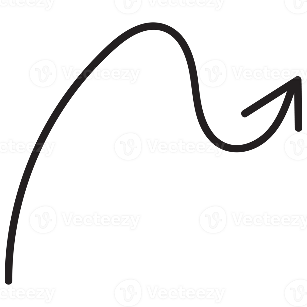 Hand drawn arrow symbol icons. png