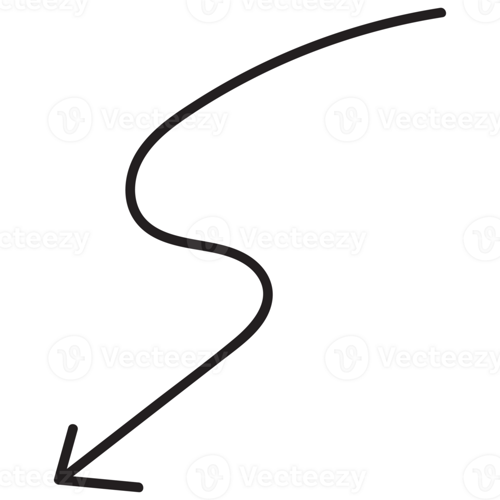 Hand drawn arrow symbol icons. png