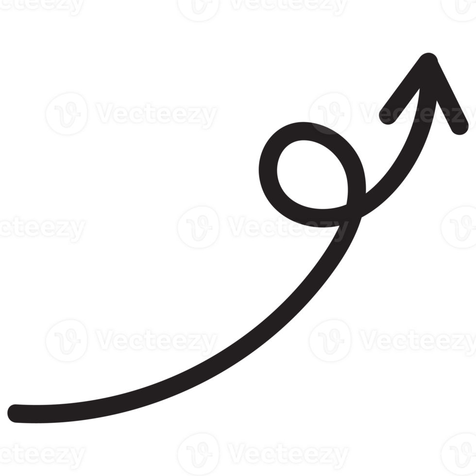 Hand drawn arrow symbol icons. png