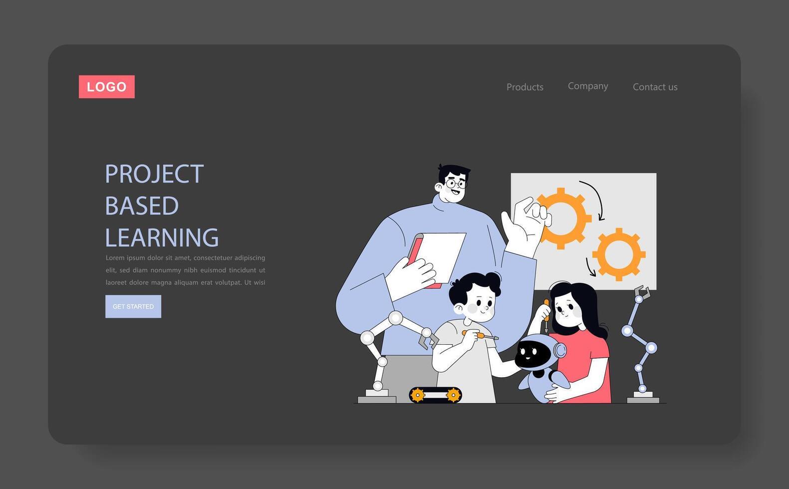 education. Flat Illustration vector