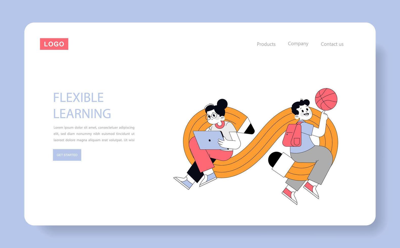 education. Flat Illustration vector