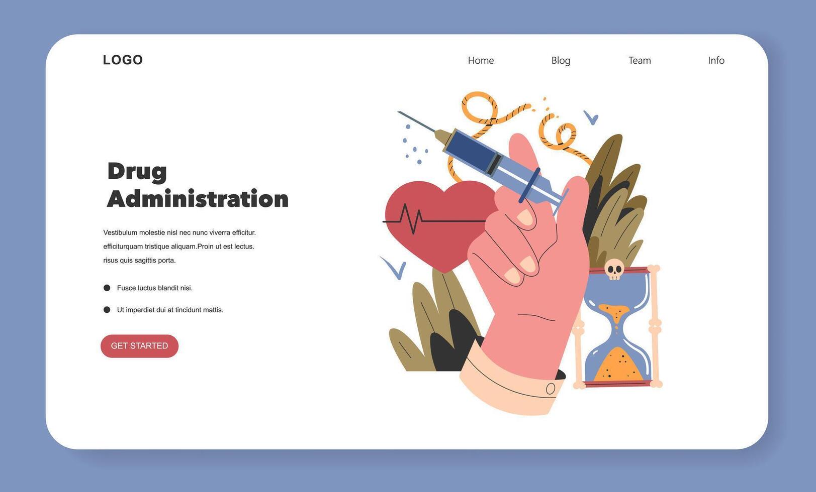 Euthanasia. Flat Illustration vector