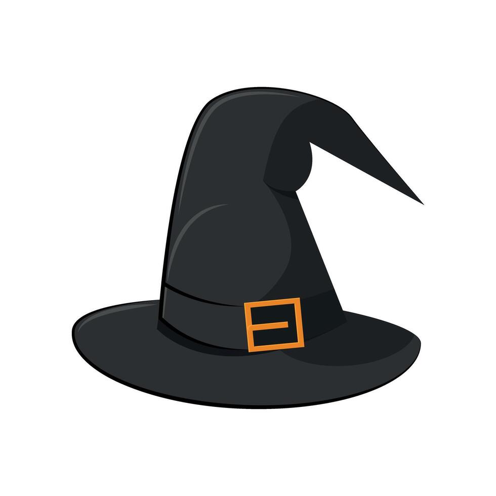 Witch hat. Magic hat. Decorative element for Halloween design. illustration vector