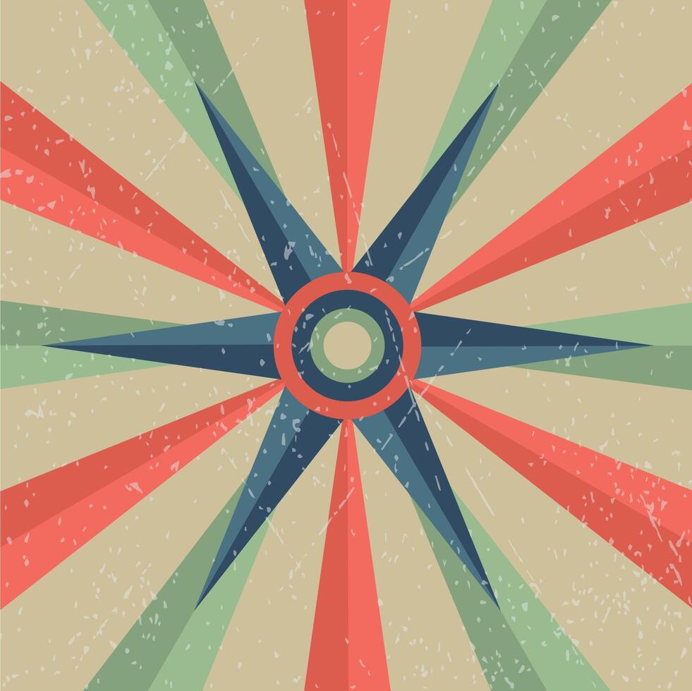 Star Retro Background. Vintage Background. vector
