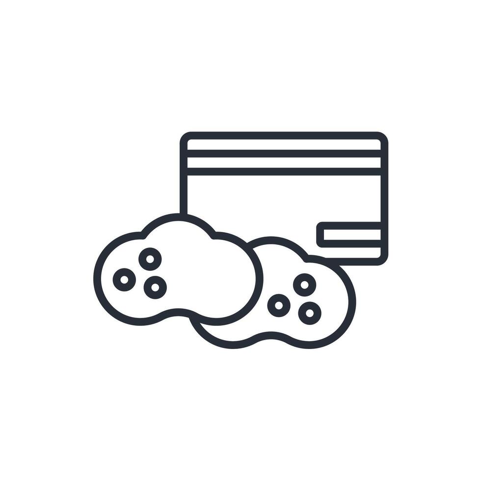 cocaine icon. .Editable stroke.linear style sign for use web design,logo.Symbol illustration. vector