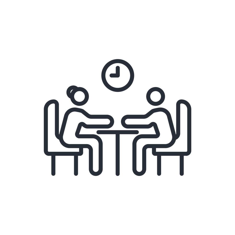 Dinner icon. .Editable stroke.linear style sign for use web design,logo.Symbol illustration. vector