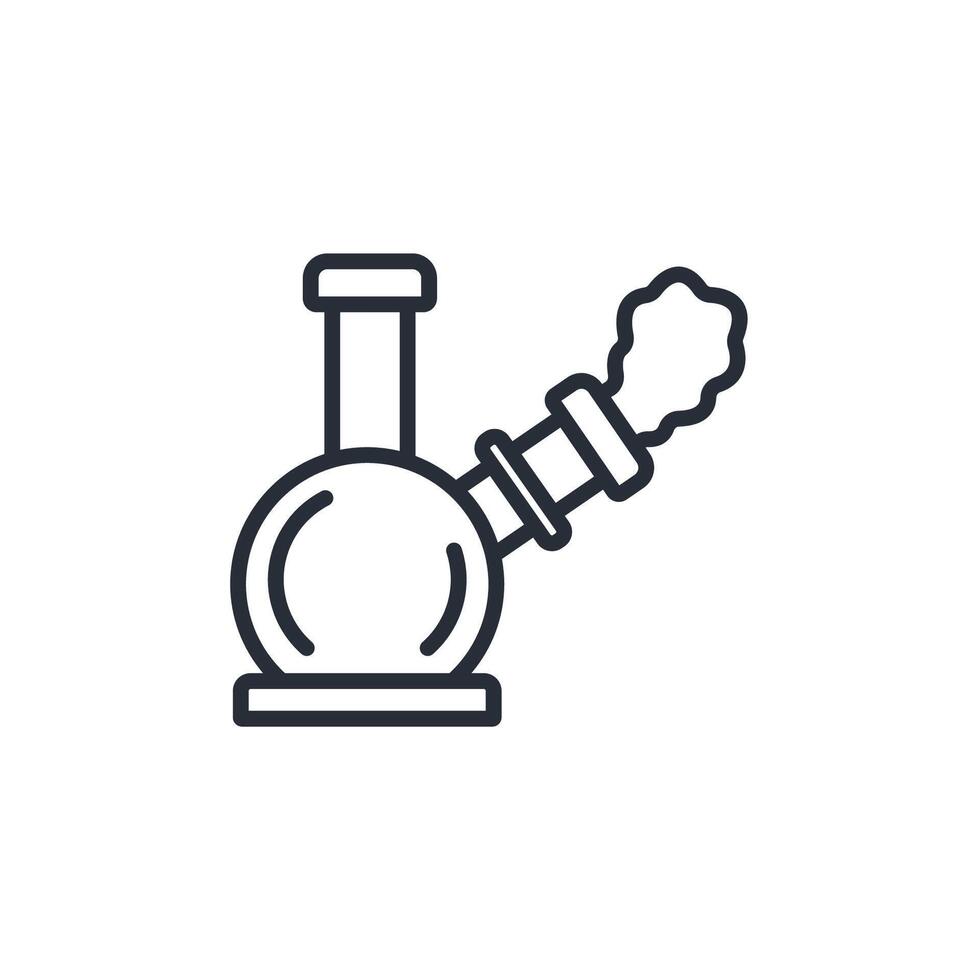 Bong icon. .Editable stroke.linear style sign for use web design,logo.Symbol illustration. vector