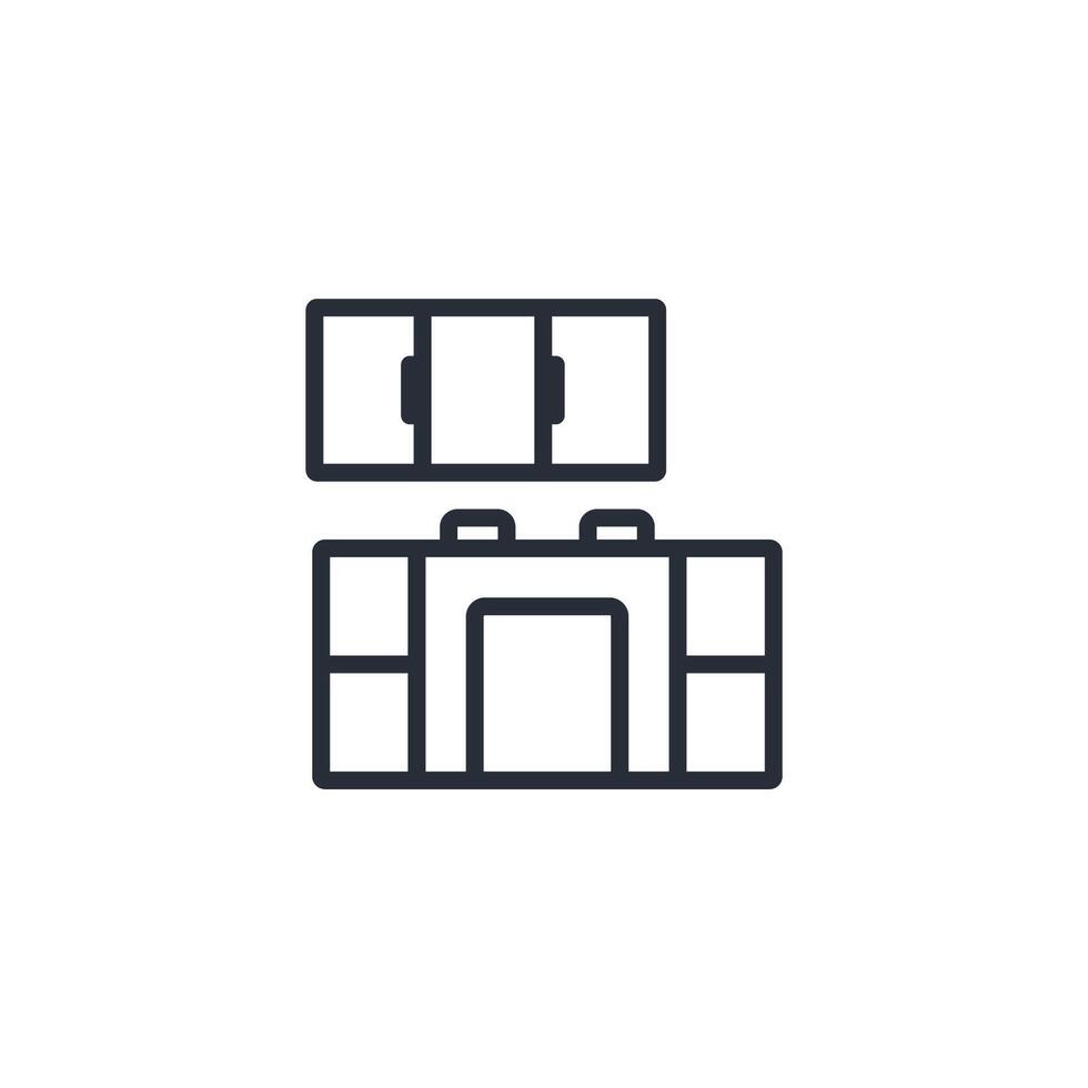 Kitchen icon. .Editable stroke.linear style sign for use web design,logo.Symbol illustration. vector