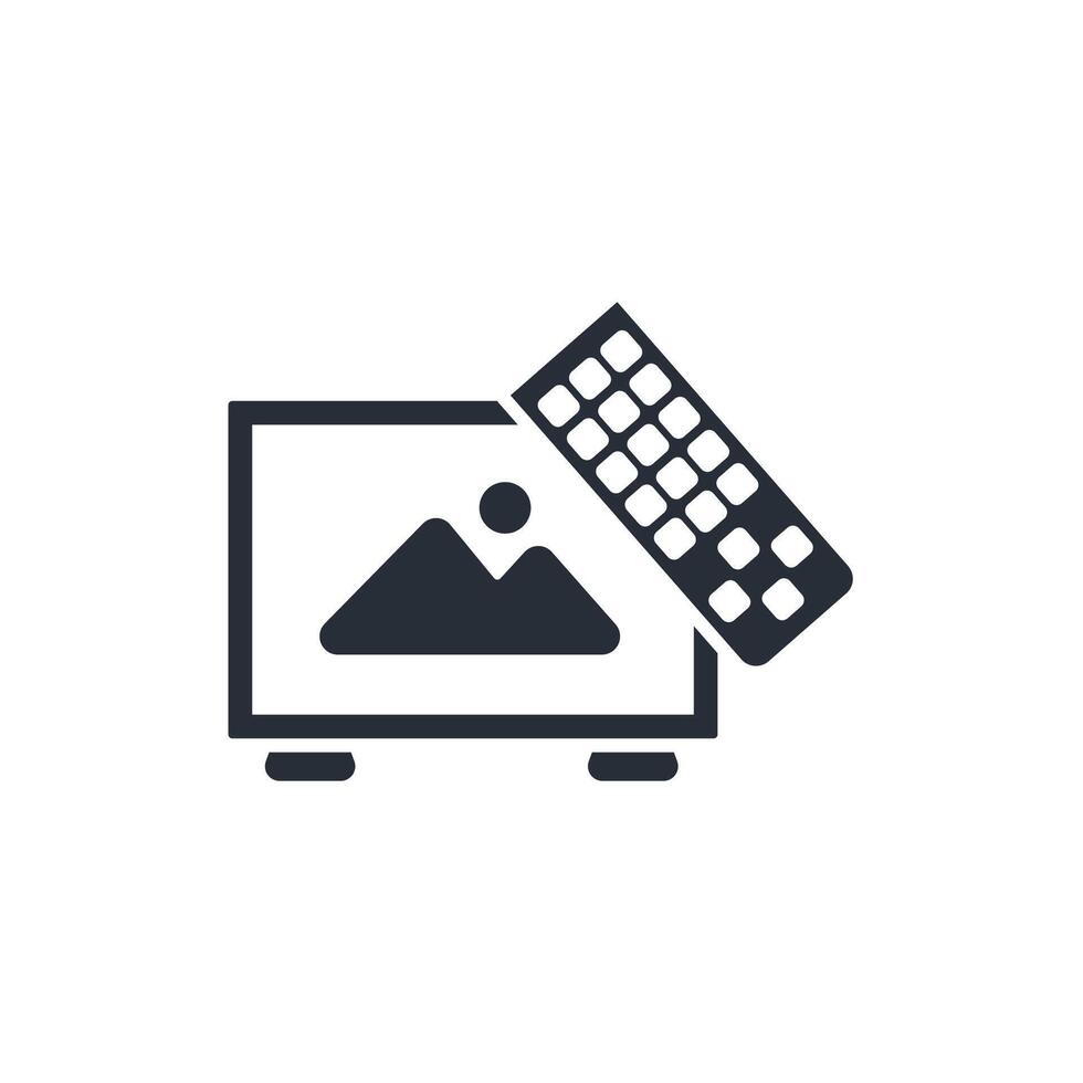 television icon. .Editable stroke.linear style sign for use web design,logo.Symbol illustration. vector