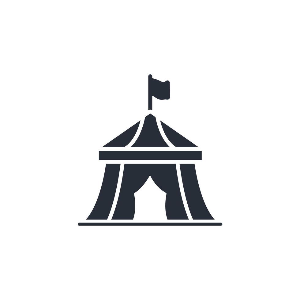 circus icon. .Editable stroke.linear style sign for use web design,logo.Symbol illustration. vector
