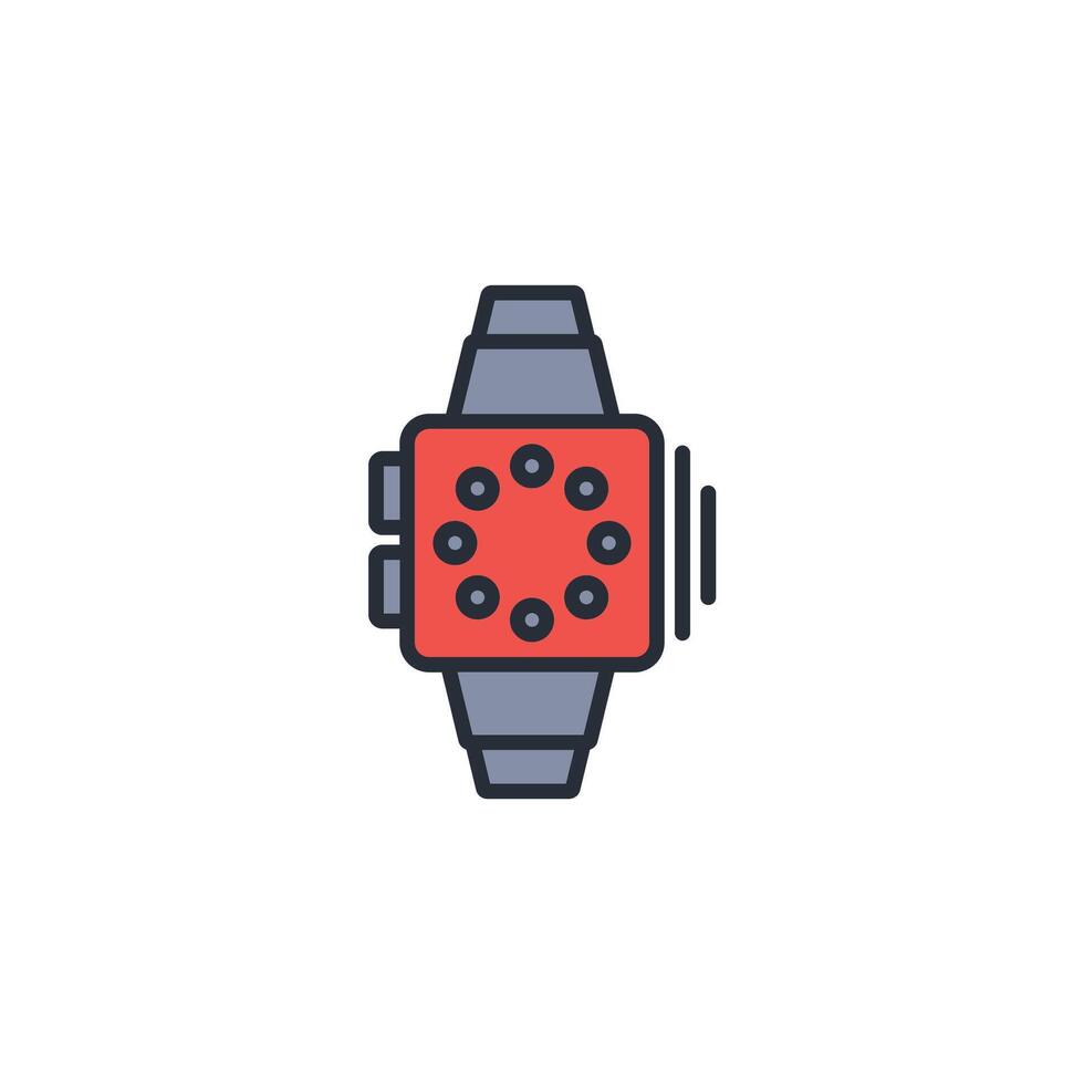 smartwatch icon. .Editable stroke.linear style sign for use web design,logo.Symbol illustration. vector