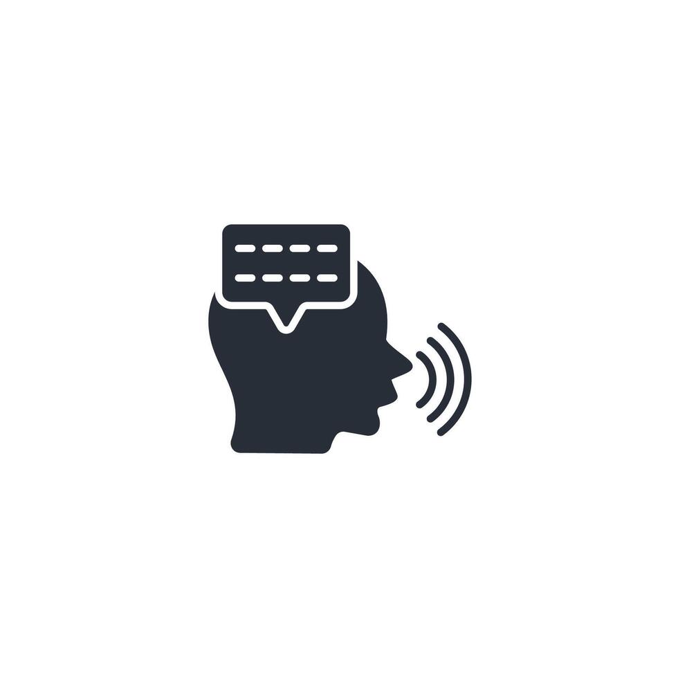 speak icon. .Editable stroke.linear style sign for use web design,logo.Symbol illustration. vector