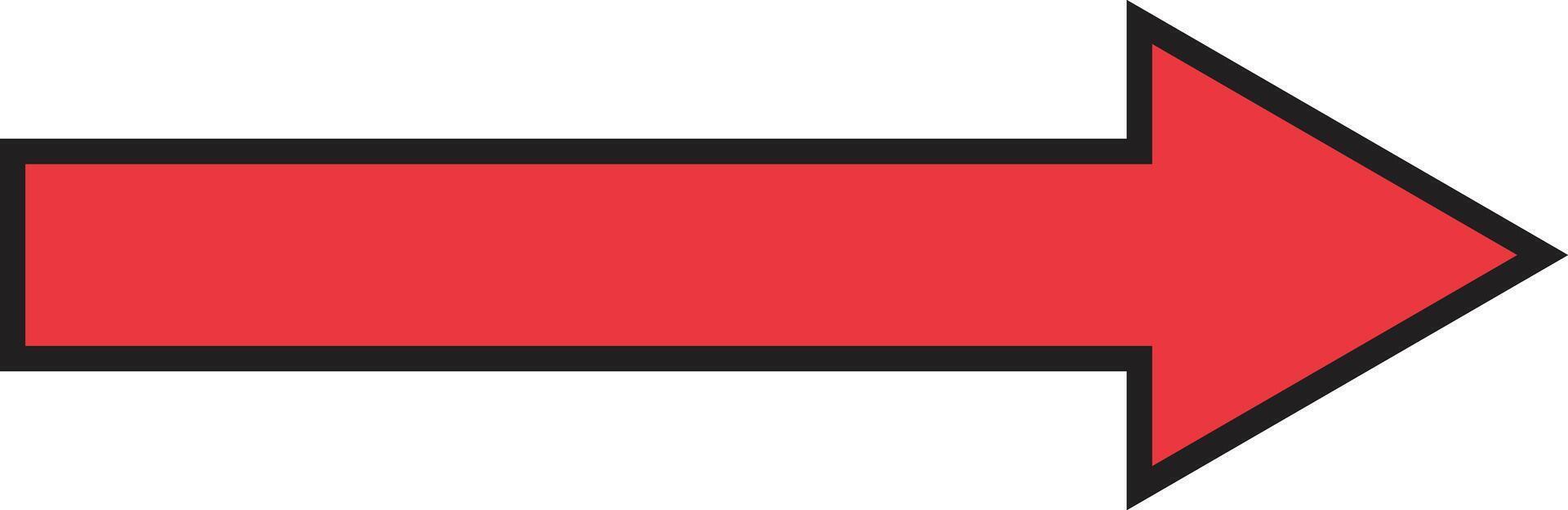 Red arrow forward. Red arrow to the left isolated on a Transparent Background vector