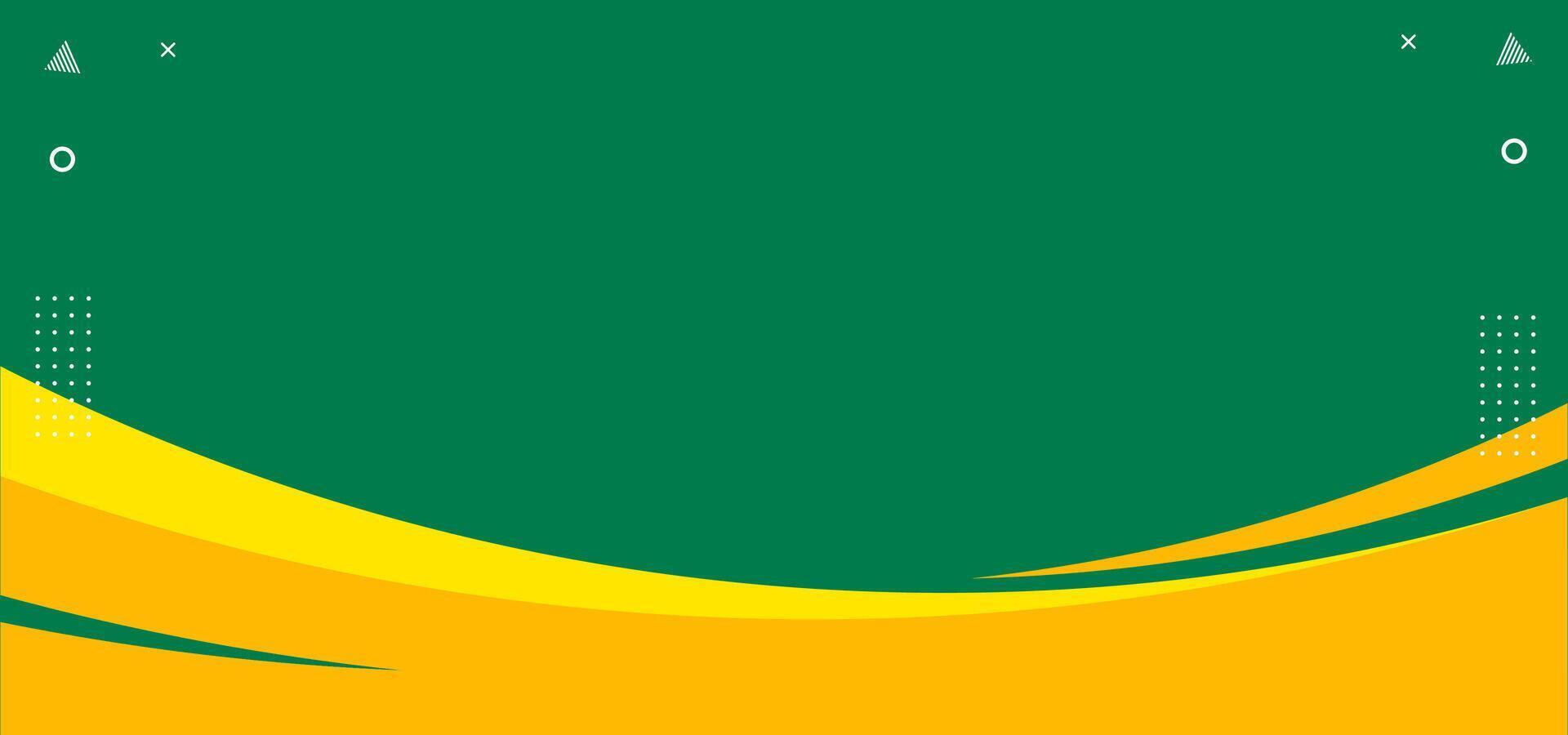 Abstract background in green and yellow colors with a modern feel, ideal for presentations or website banners. vector