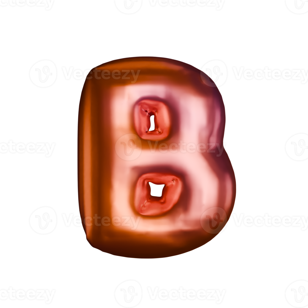 Letter B Shaped Balloons png