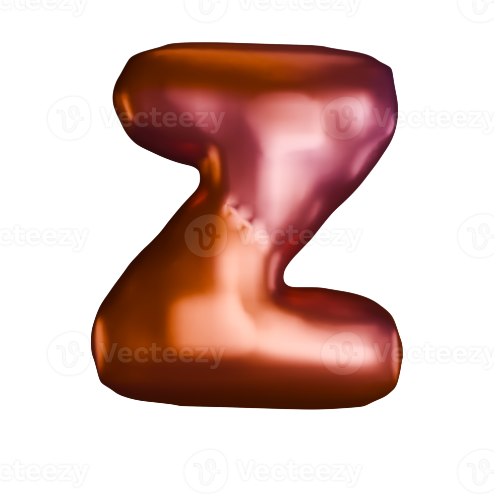 Letter Z Shaped Balloons png