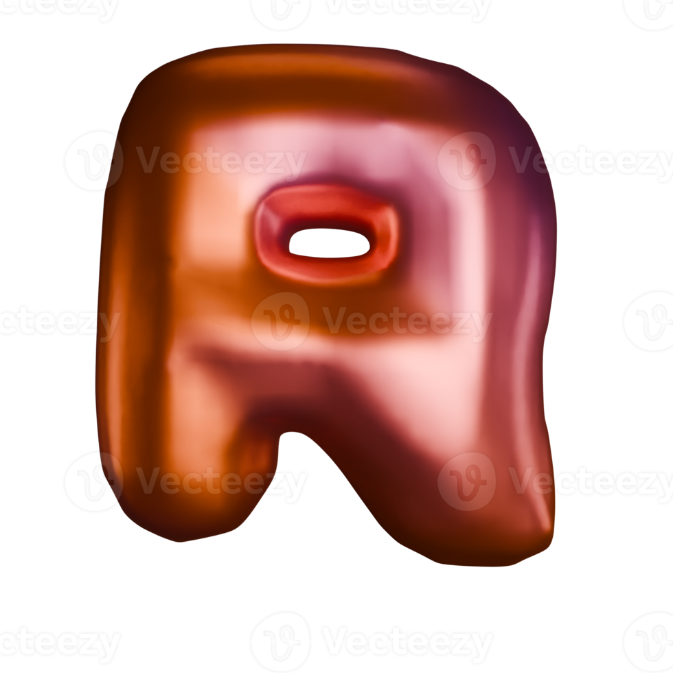 Letter R Shaped Balloons png
