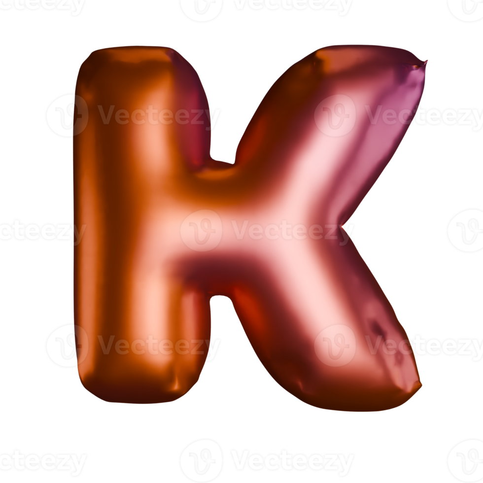 Letter K Shaped Balloons png
