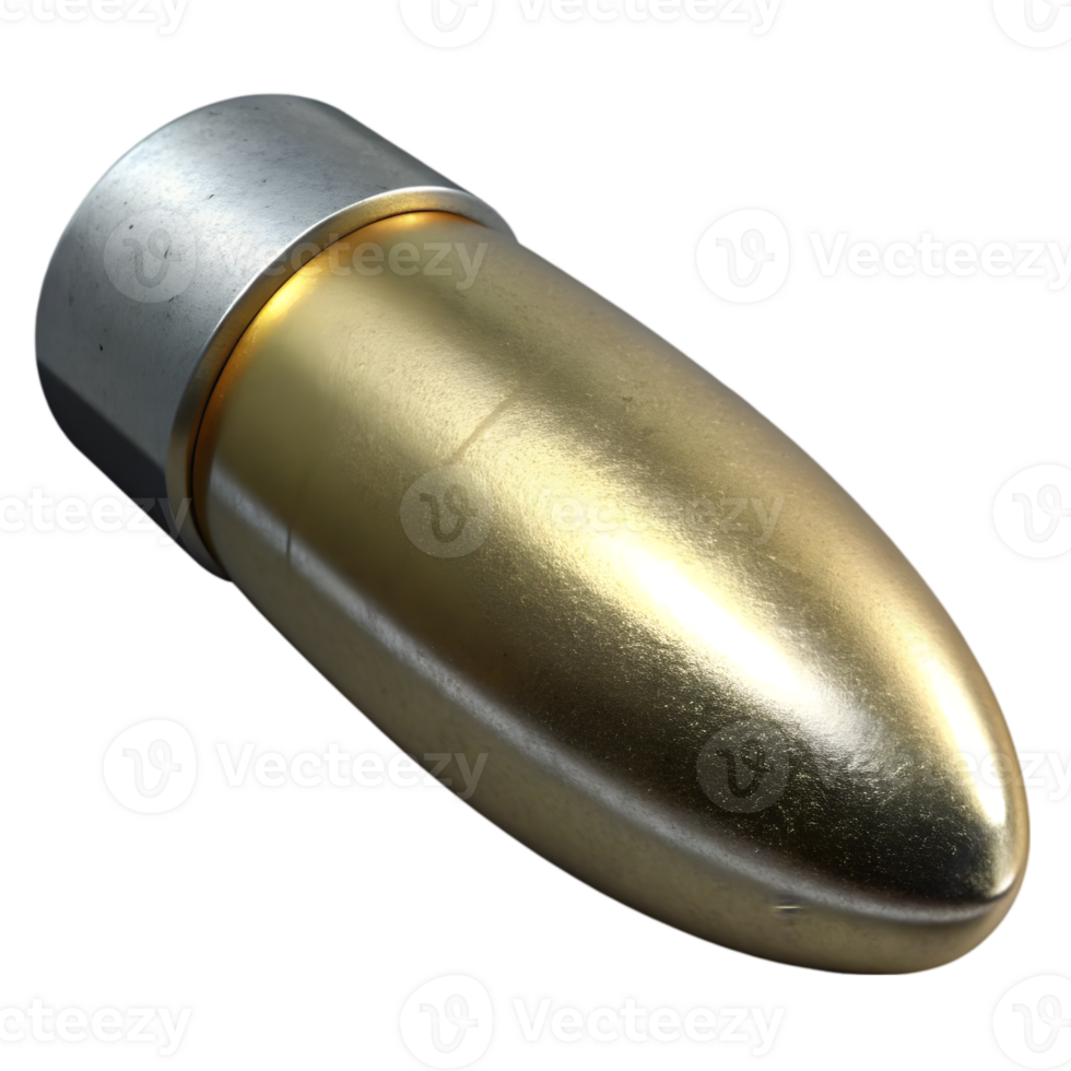 3D Render of a Bullet png