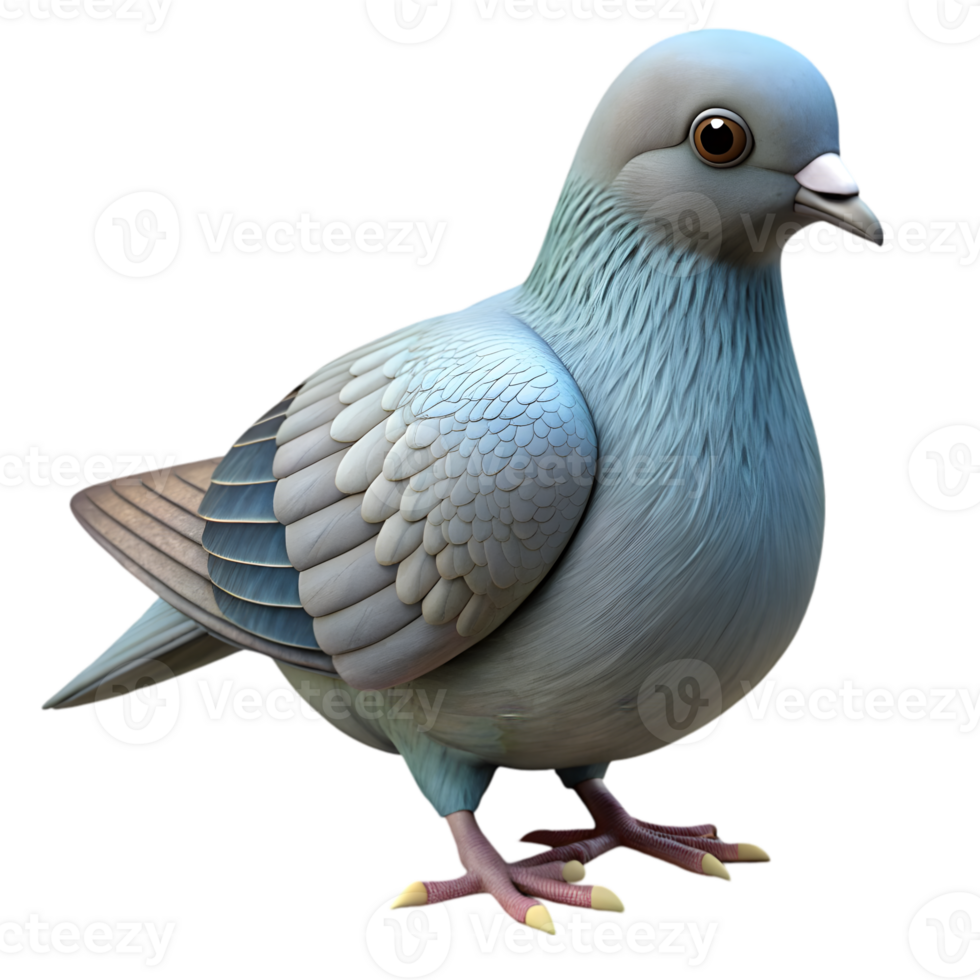 3D Render of a Dove png
