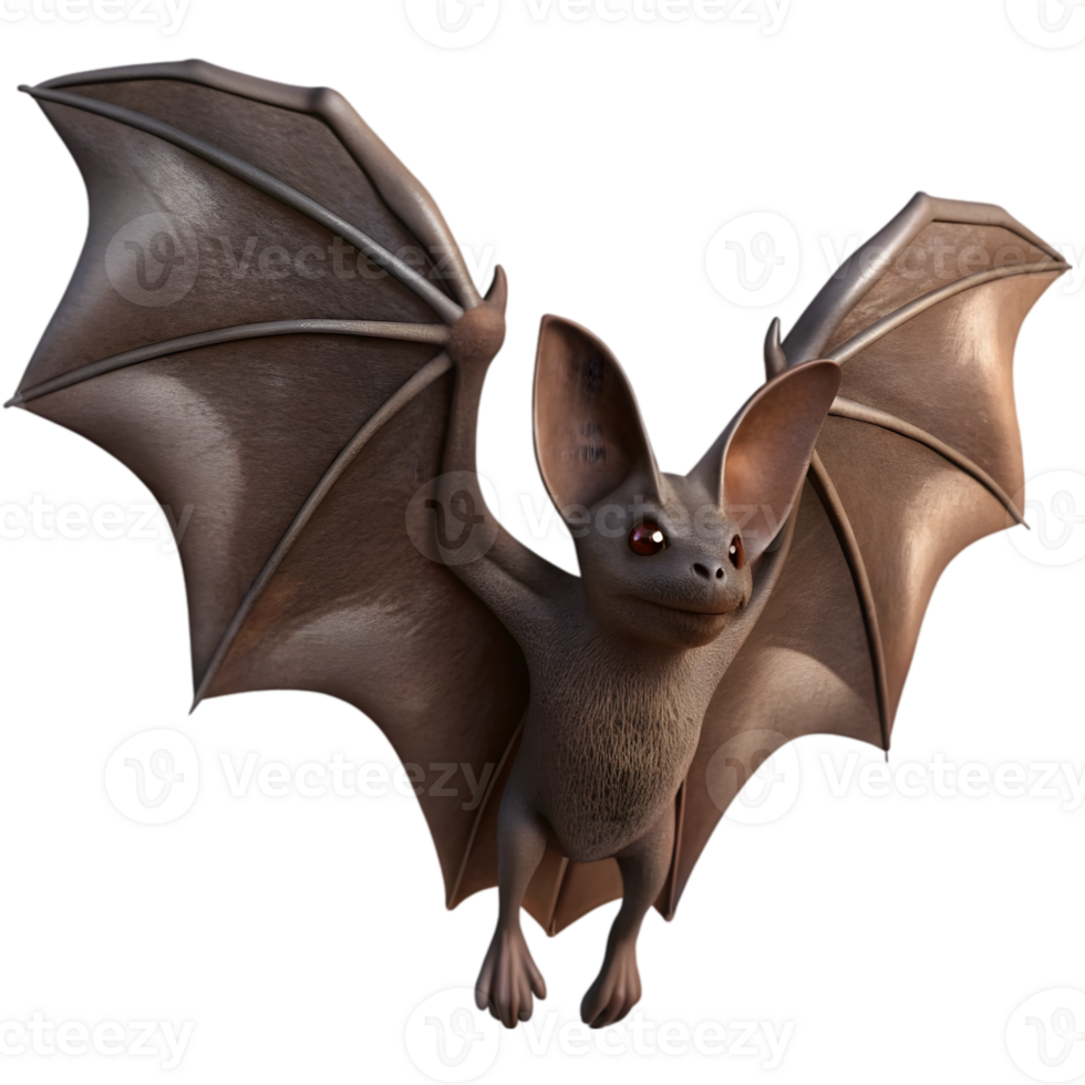 3D Render of a Bat png