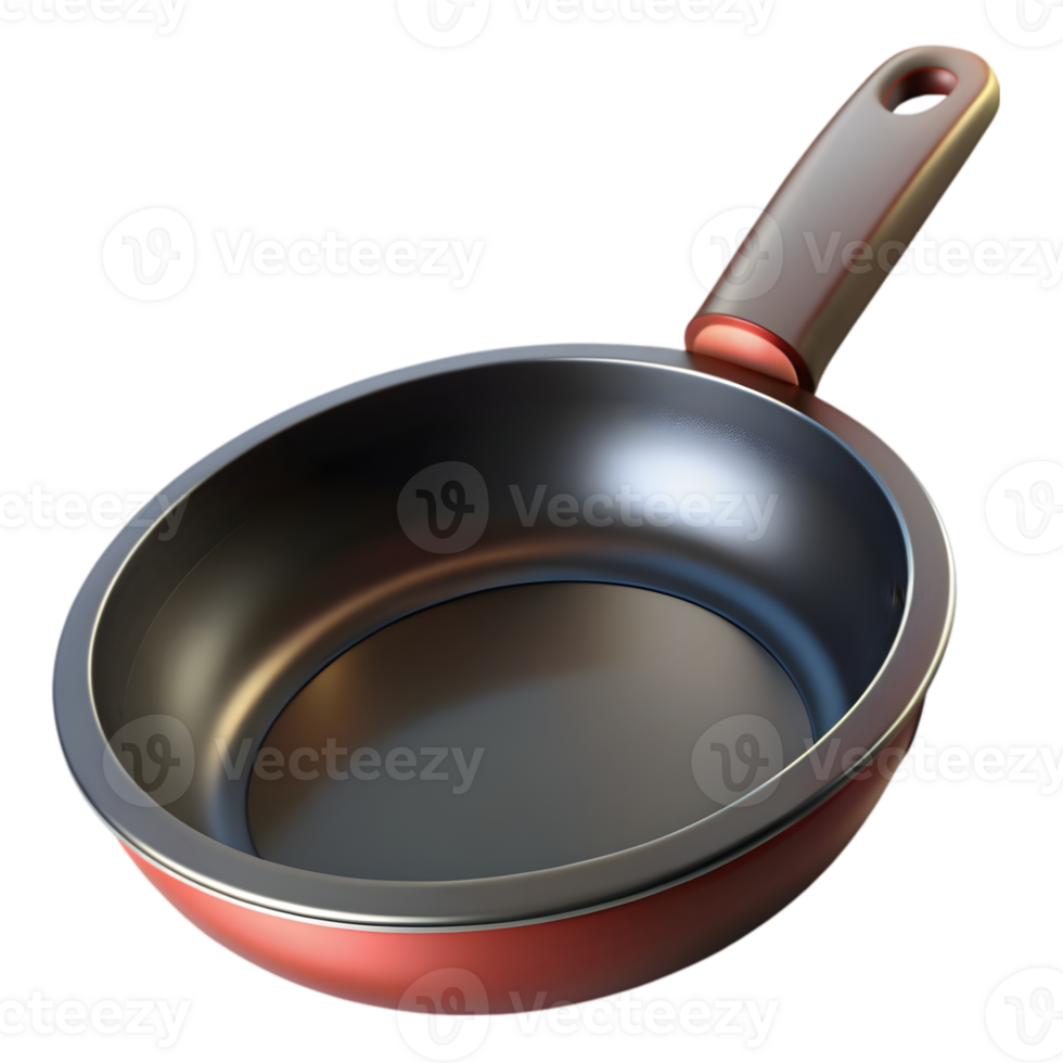 3D Render of a Frying Pan png