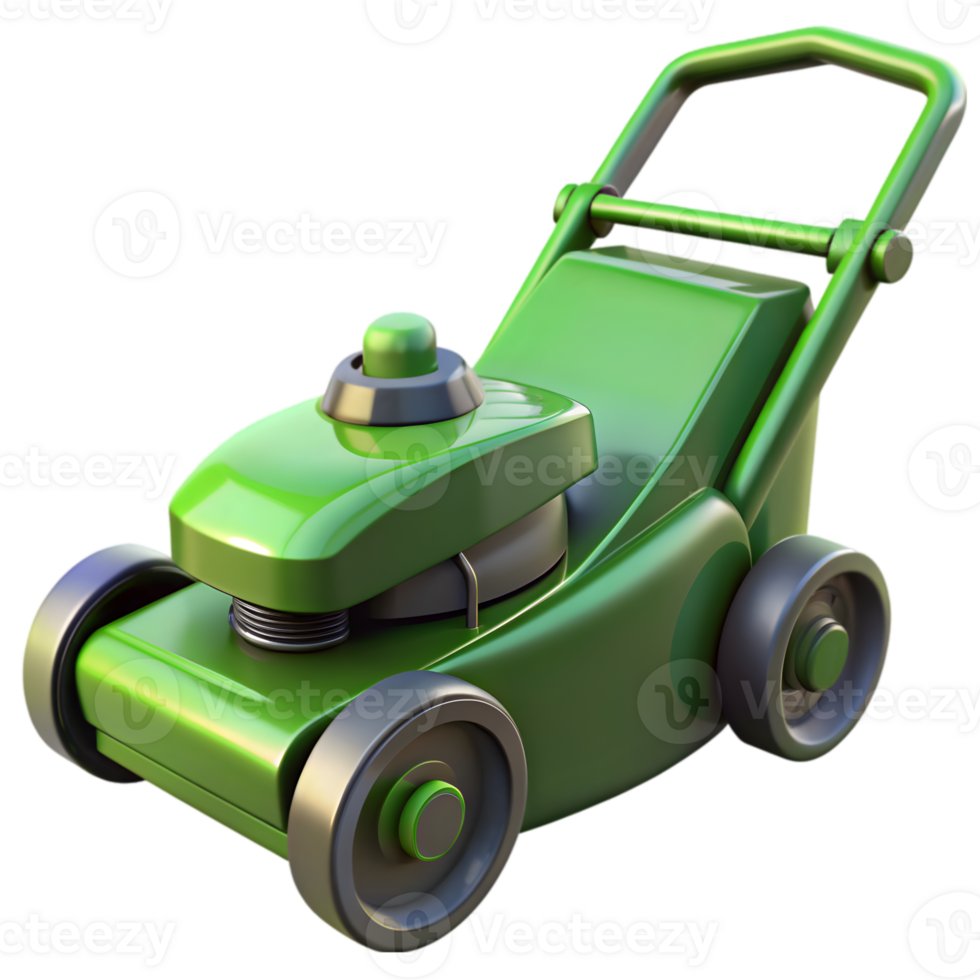 3D Render of a Lawnmower png