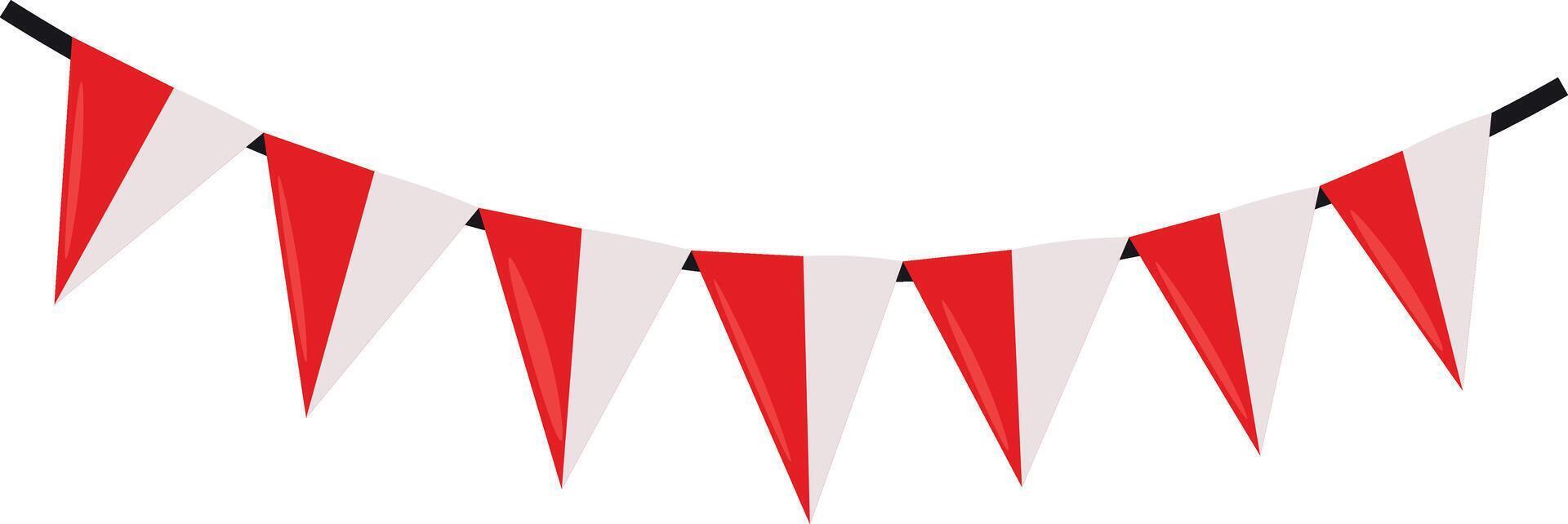 Collection of indonesia independence day elements vector