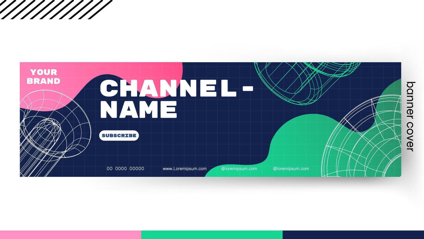 Cover banner Template liquid abstract gradient , Design a creative graphic banner for a web application. vector