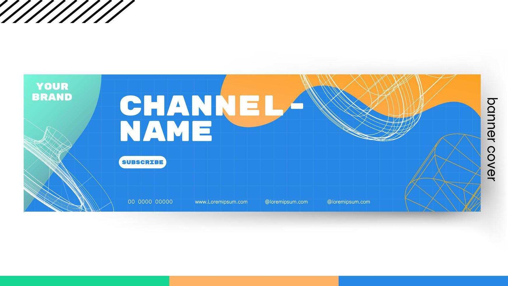Cover banner Template liquid abstract gradient , Design a creative graphic banner for a web application. vector